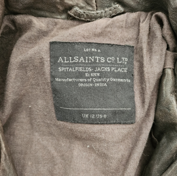 All Saints Leather Jacket - Picture 4 of 6